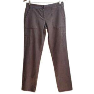 ARMANI EXCHANGE Charcoal mid-rise cargo straight leg pants